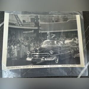 Dwight D. Eisenhower Vintage Black and White Photograph